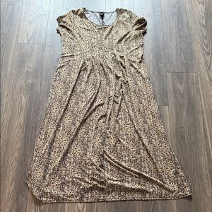 George Brown and Cream Maxi Dress